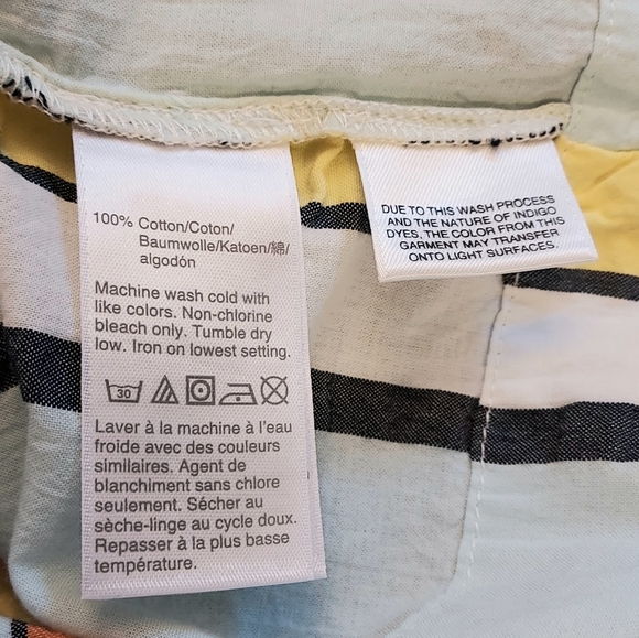 J. Crew Short Sleeve Seersucker Stripe Popover Blouse Size XS NEW NWT - Picture 10 of 11